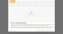 Desktop Screenshot of cidconstructions.com.au